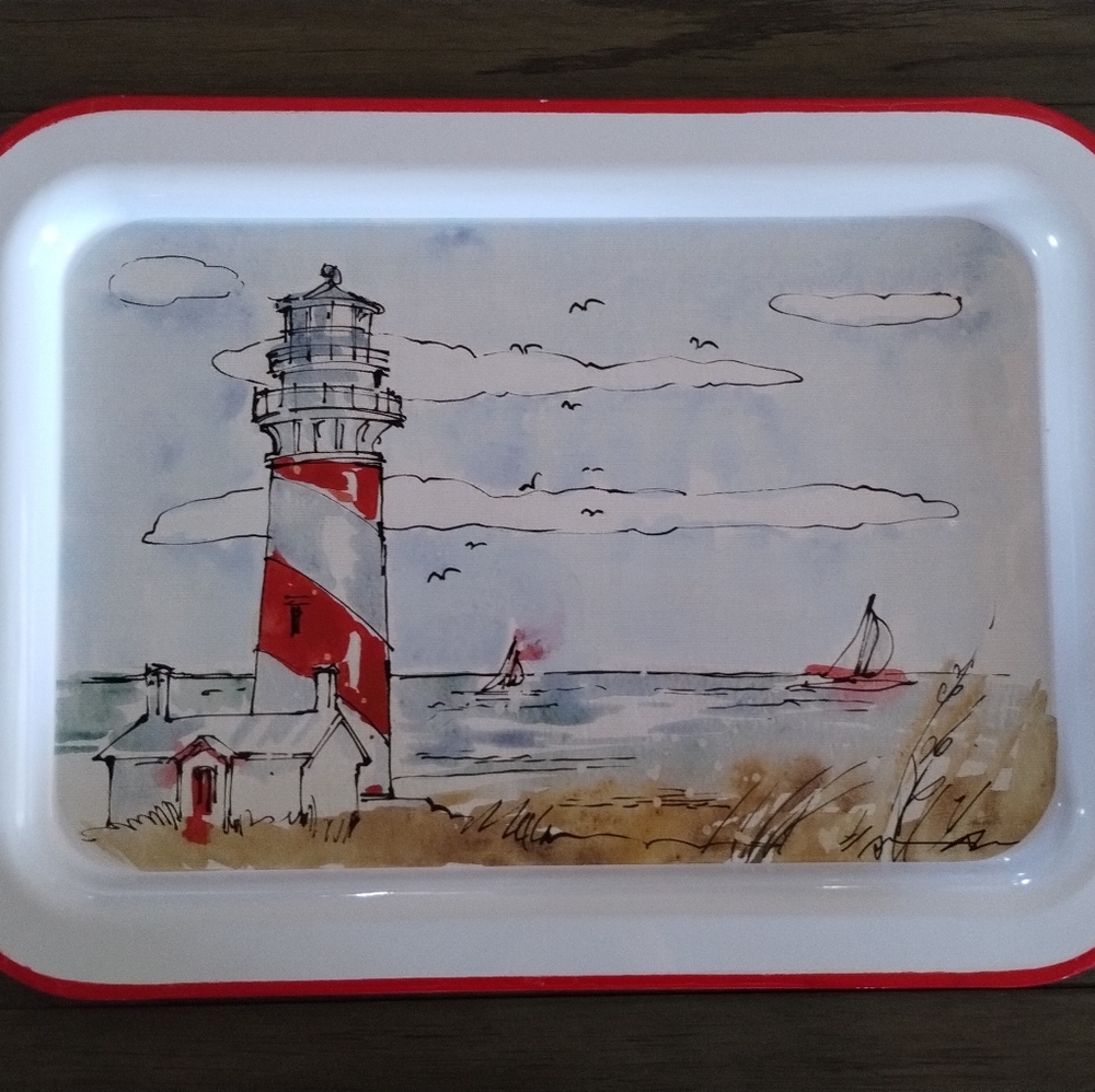 Open Road Brands: Coastal Tin Serving Tray